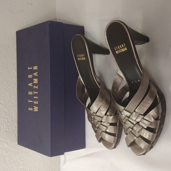 Stuart weitzman heel mules size 6.5 New - Picture 4 of 14